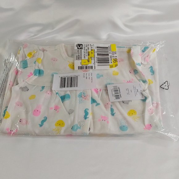 'CARTER'S' ROMPER OUTFIT SEA LIFE & WHALE ON MY BUM - Picture 9 of 11